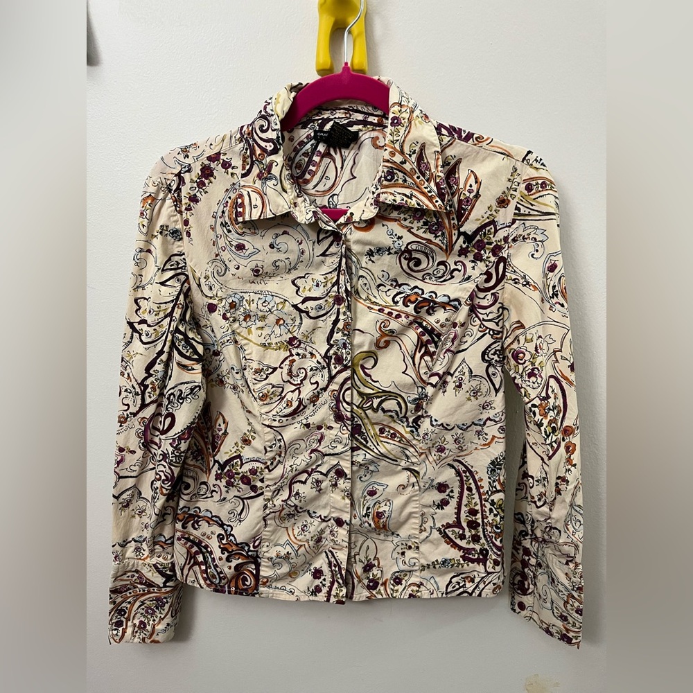 Grace Elements Multicolor Paisley Blouse - image 1